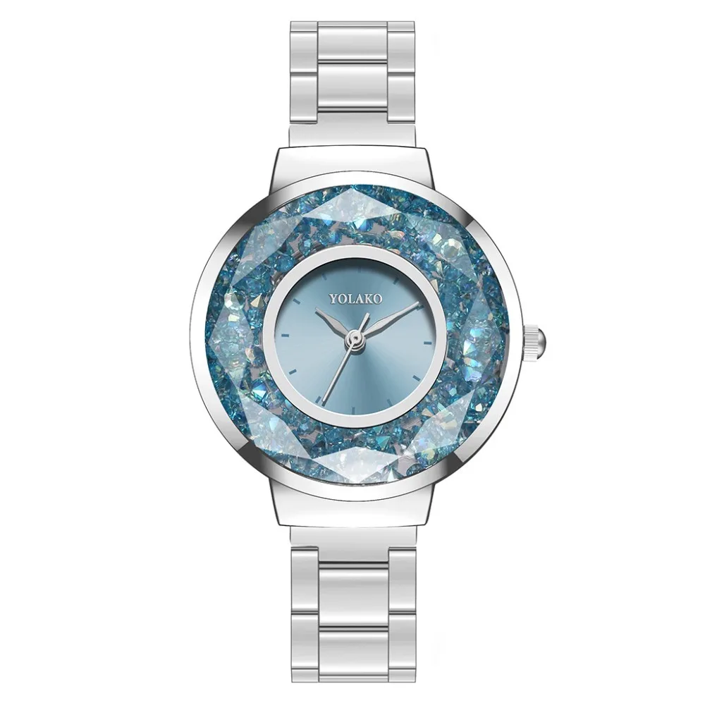 Женские часы из нержавеющей стали, розовое золото, женские стразы, кварцевые наручные часы, женские элегантные часы-браслет Zegarek Damski A30