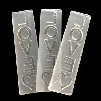 

Love Letters Heart Pendant DIY Silicone Molds Resin Casting Jewelry Making Tools
