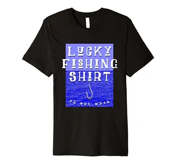 

Lucky Fishes Shirt Do Not Wash Funny Fishes Hook T-shirt 100% Cotton Short Sleeve O-Neck Top Tee Harajuku Funny Men Tee Shirts