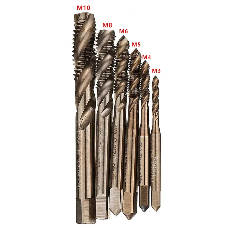 Метчики спиральные метрические из быстрорежущей стали HSS- Co Cobalt M35 M3-M10 |