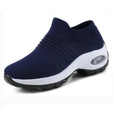 Blue White Женская обувь для тенниса; кроссовки на платформе; Spor Ayakkabi Bayan; спортивная однотонная дышащая обувь; zapatos mujer - Цвет: Blue White