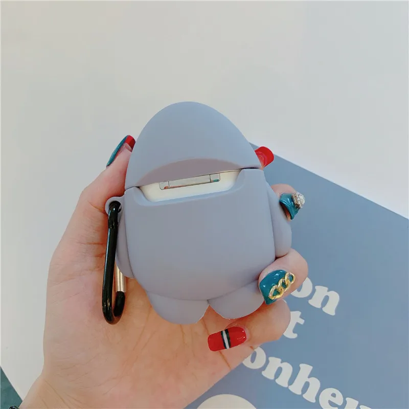 Забавный мультяшный чехол для Apple Airpods, защитный чехол, милые bluetooth наушники чехол, мягкие силиконовые чехлы для гарнитуры, сумка для Airpod 2