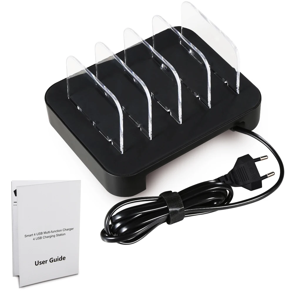 4 порта USB зарядное устройство док-станция настольная зарядка 5V2. 4A 4 USB мульти зарядное устройство концентратор для iPhone планшета