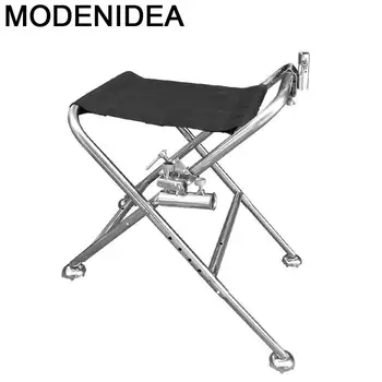 Sillones nórdicos Individuales, Sillas Modernas, asientos portátiles de comedor, muebles de exterior, silla plegable para acampar
