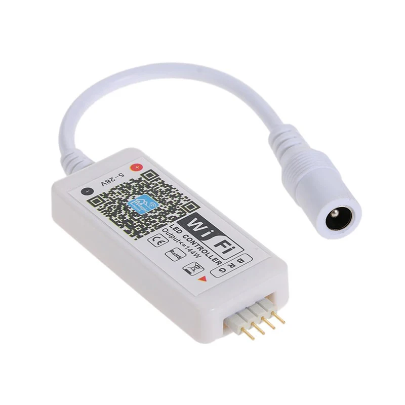 DC5-28V мини RGB Wifi умный контроллер диммер выход 3 канала работает для Android/IOS мобильного телефона бесплатное приложение поддержка звука Ac