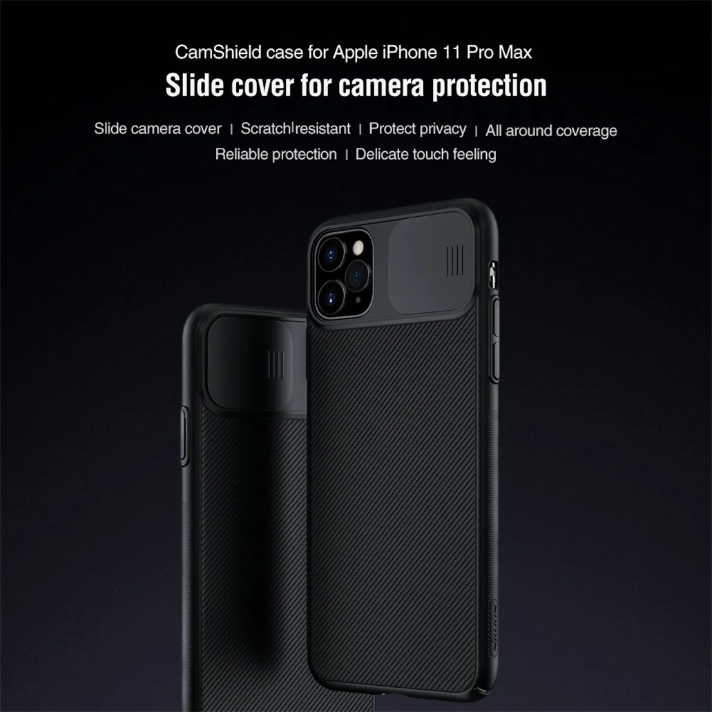 Для iPhone 11 11 Pro Max чехол NILLKIN CamShield чехол слайд-камера крышка защита конфиденциальности Классическая задняя крышка для iPhone11 Pro