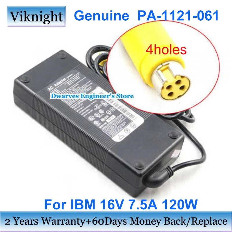 

Genuine 02K7085 PA-1121-061 16v 7.5aAC Power Adapter for Ibm 2878 2388 THINKPAD G40 G41 ANYPLACE KIOSK 4838-330 Charger
