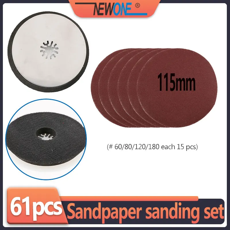 Newone Oscillating Multi tool Sanding Pad Sanding Paper kits for Power