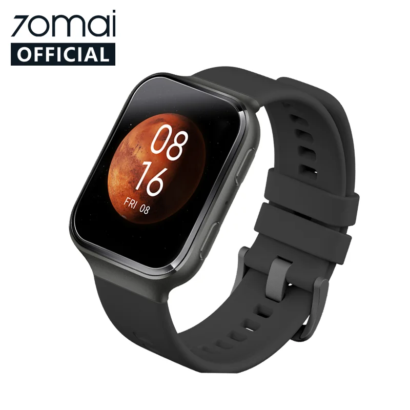 US $125.99 70mai Smart Watch 70mai Saphir Watch Bluetooth Gps Sport Heart Rate Monitor 5atm Resistance Call Reminder 70mai Smartwatch App