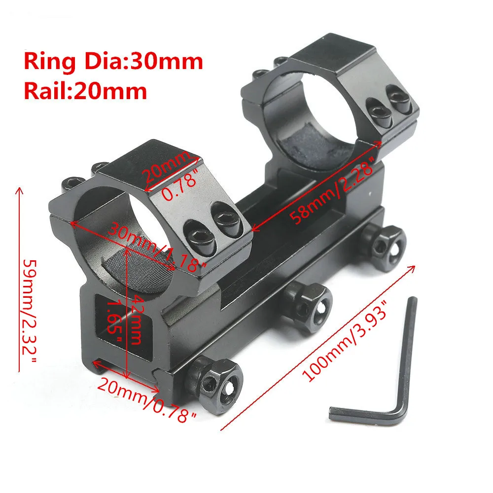 Тактический прицел крепление 30 мм кольцо одна деталь высокий профиль ласточкин хвост 20 мм Пикатинни Вивер рельс пистолет страйкбол охота Каза