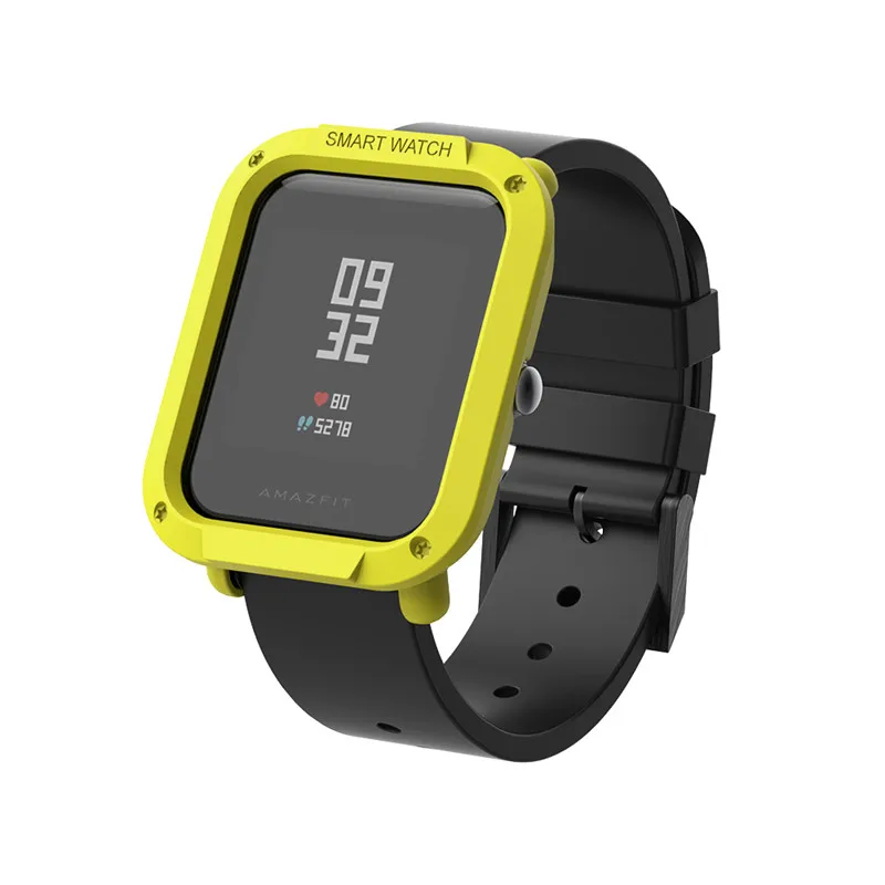 Жесткий защитный чехол для Amazfit Bip GTS GTR 42 мм 47 мм протектор для часов Huami Bip Lite аксессуары для умных часов SIKAI - Цвет: yellow only case