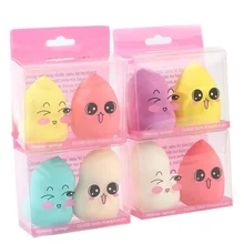 Макияж Косметическая пуховка-трехмерное латексный порошок буфами на рукавах спонж для нанесения основы натуральные инструменты