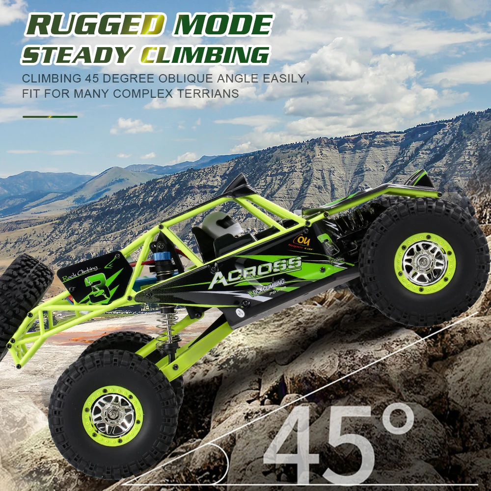Wltoys 1/10 RC Автомобиль 2,4G 4WD внедорожник 30 км/ч высокая скорость Радио пульт дистанционного управления автомобиль Рок Гусеничный Беговые RC игрушки