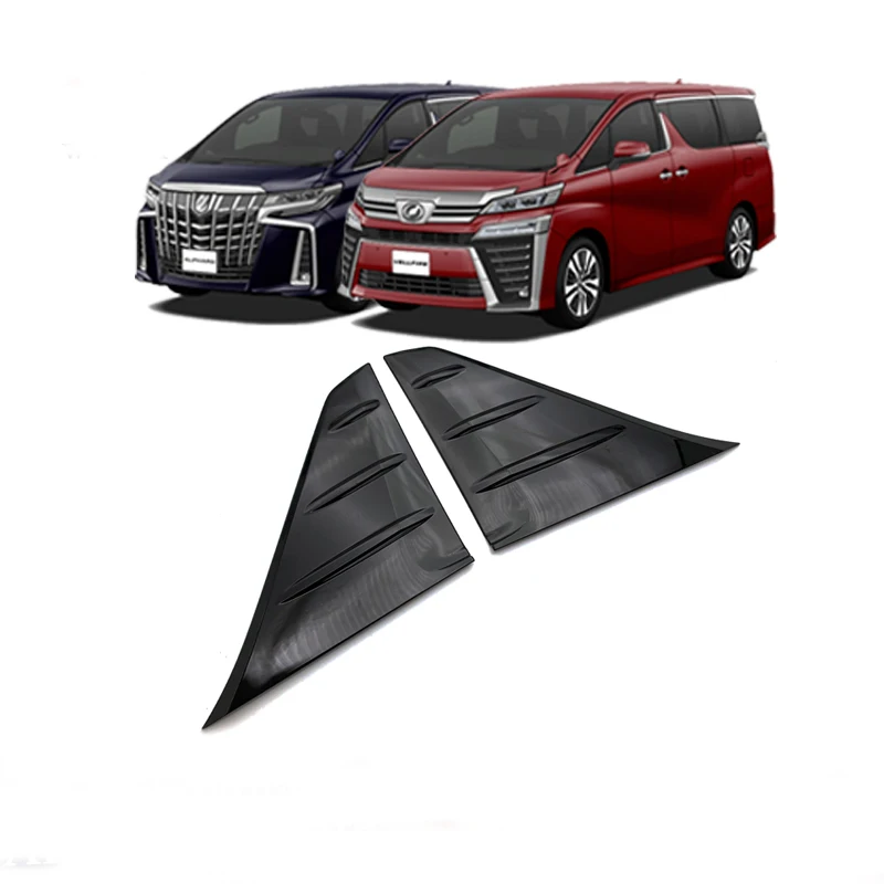 ABS пианино черный столб крышка отделка окна отделка стикеры аксессуары для Toyota Alphard Vellfire