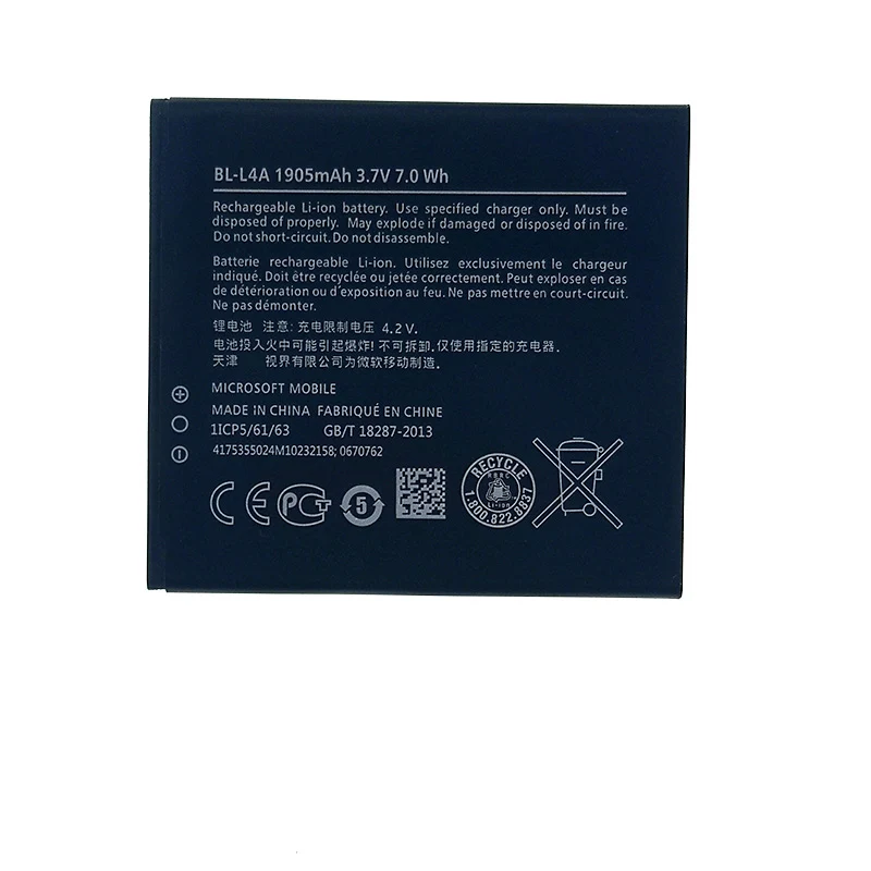 

NEW Original 1905mAh BL-L4A Battery For NOKIA BL-L4A High Quality Battery + Tracking Number