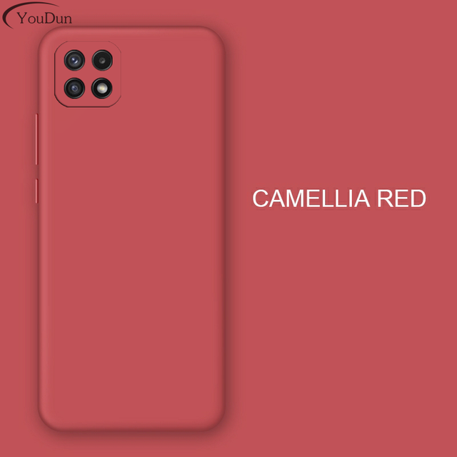 Square Silicon Phone Case For Samsung Galaxy A22s 5G Cover Case On Samsung A22s Original Camera Protective Case For A22s