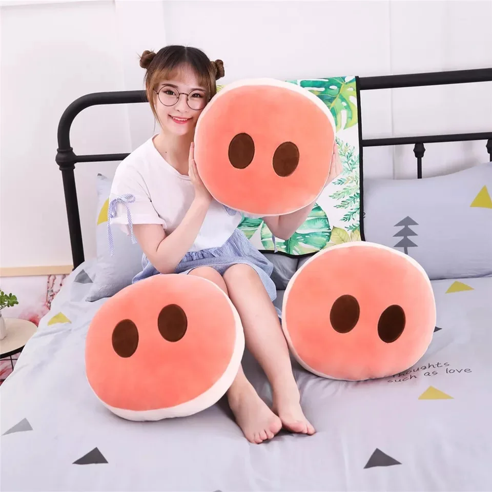 

New Creative Pig Nose Pillow Plush Toys Cute Pig Nostril Doll Stuffed Plush Pillow Home Office Seat Cushion Gift