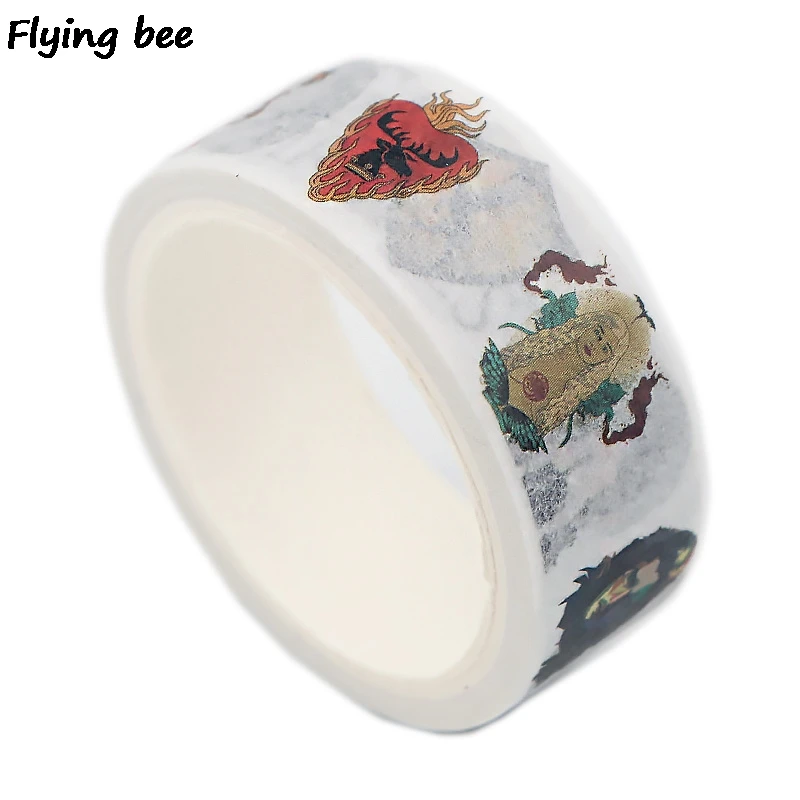 Flyingbee 15 мм X 5 м Игра престолов васи лента бумага DIY декоративная клейкая лента, Канцелярия крутая маскирующая Ленточные принадлежности X0502