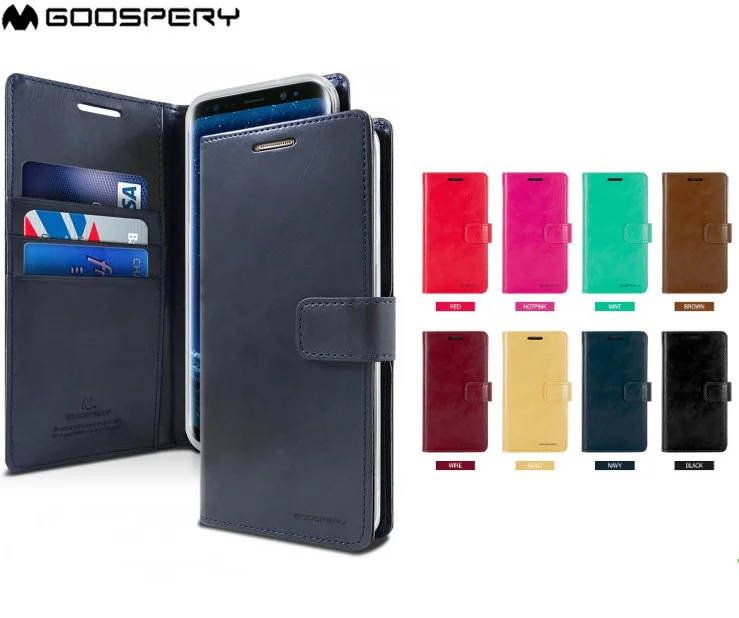 Оригинальный кожаный чехол-книжка Goospery с подставкой для Samsung Galaxy M10 M20 M30 A10 A20 A30 A40