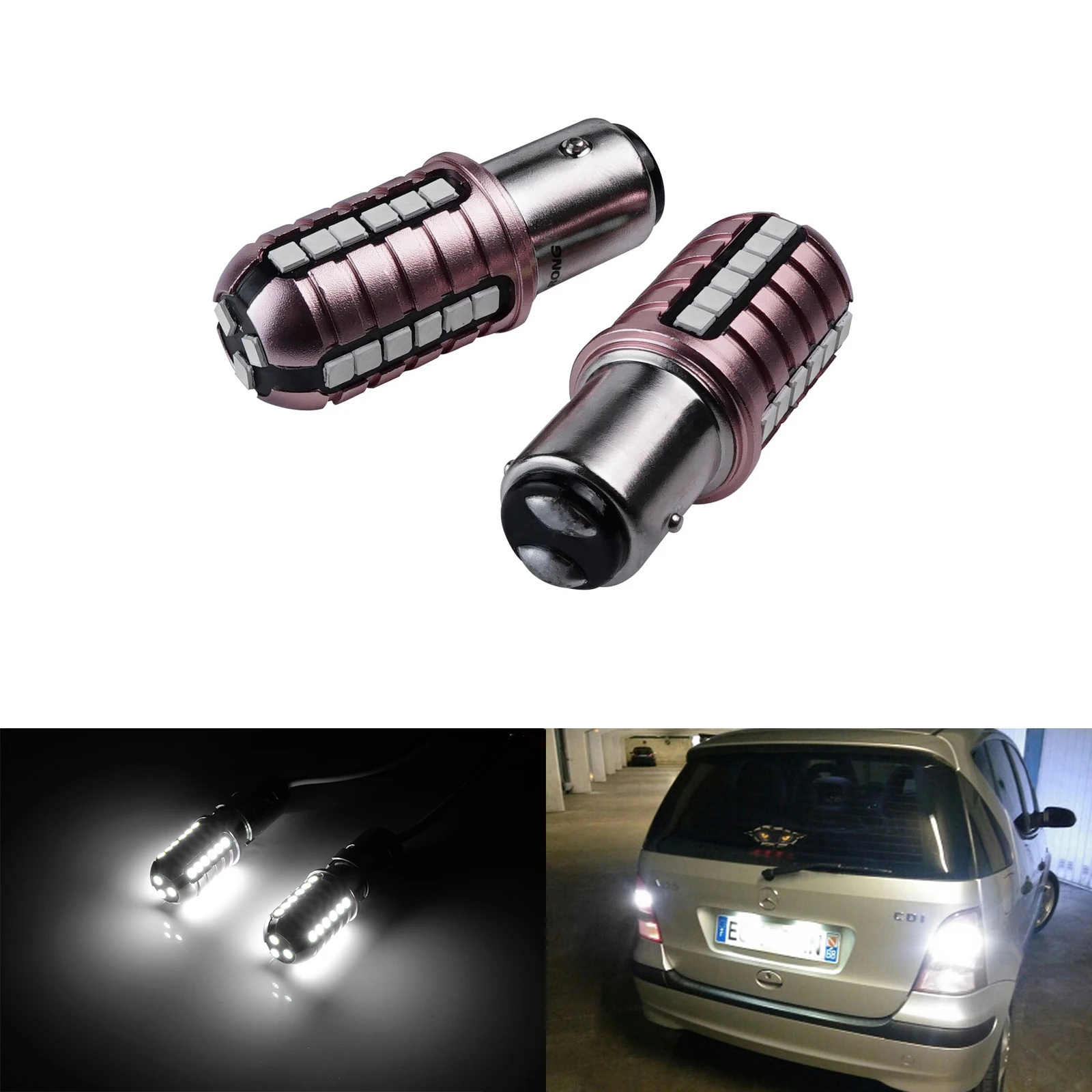 

2x380 1157 BAY15d P21/5W 27 SMD светодиодный лампы заднего хода стоп-светильник ла