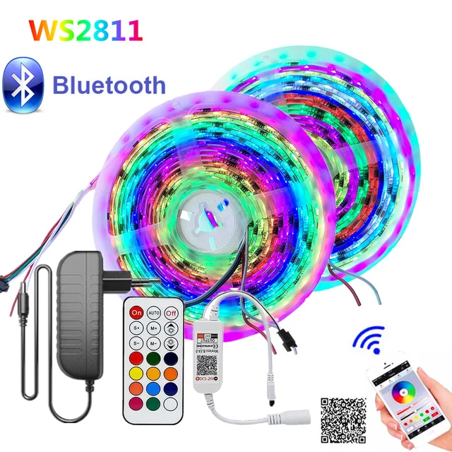 Bluetooth Led Strip Rgbic Ws2811 Dreamcolor Light - Led Light Strip  Bluetooth - Aliexpress