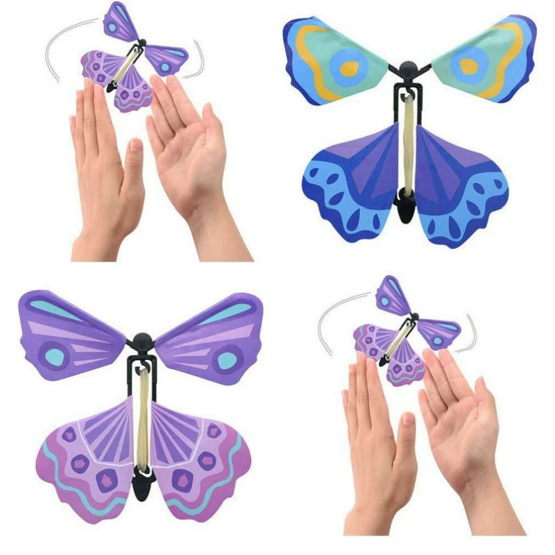 

Hot New Cute Funny Toy Magic Flying Butterly Science Toy Gift For Children Kids Randomly