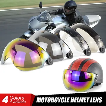 

Universal Windproof 3-Snap Motorcycle Helmet Visor Front Flip Up Wind Shield Lens For Motorcycle Helmet Sunglasses Motocross