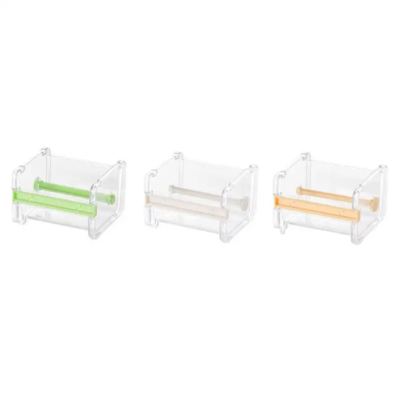 

Durable Tape Dispenser Desktop Tape Cutter Stationery Storage Box Organizer