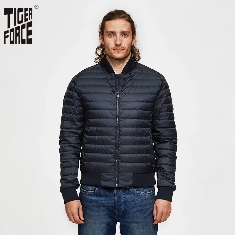 TIGER FORCE Man Jacket Men Bomber Jacket Spring Autumn Baseball Jacket Black Blue Puffy Jacket Light Parka chaquetas hombre TIGER FORCE Man Jacket Men Bomber Jacket Spring Autumn Baseball Jacket Black Blue Puffy Jacket Light Parka chaquetas hombre