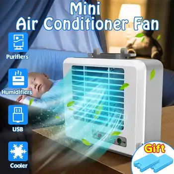 

USB Portable Air Conditioner Conditioning Humidifier Purifier Personal Arctics Air Cooler Cooling Fan For Home Office Desk