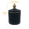Art Luxury Glass Storage Jar Aromatherapy Bottle with Lid Minimalist Household Cotton Swab Jewelry Storage Box 4