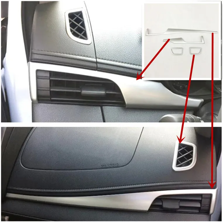 ABS пластик Средний выход воздуха украшения Накладка для Toyota Vios/Yaris седан 2014 2015 2016