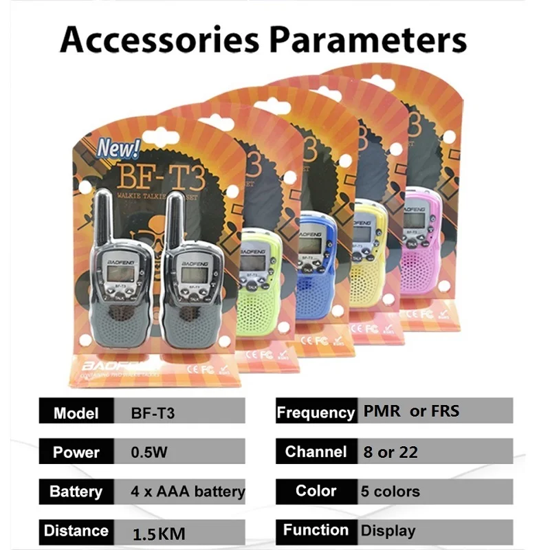 2pcs Wholesale Children Mini Kids UHF Walkie