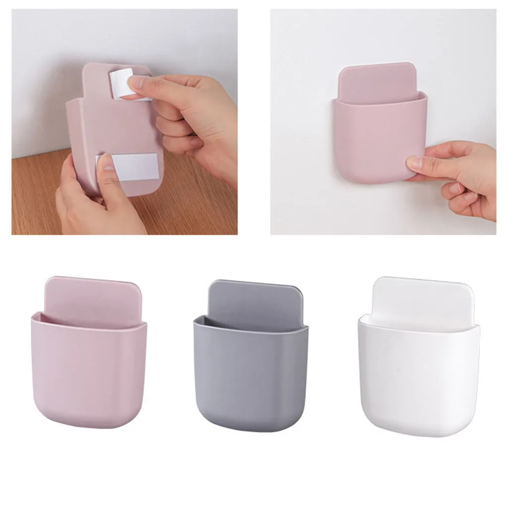 

Free Punch Wall Hanging Remote Control Home Bedroom Remote Control Shelf Home Kitchen multi-purpose Storage hanging #jink