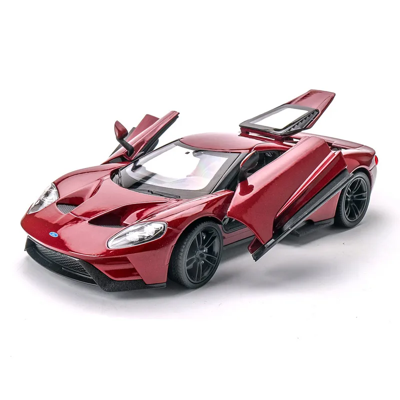 Модель автомобиля Welly 1:24 2017 Ford GT из сплава литой игрушечный автомобиль коллекция
