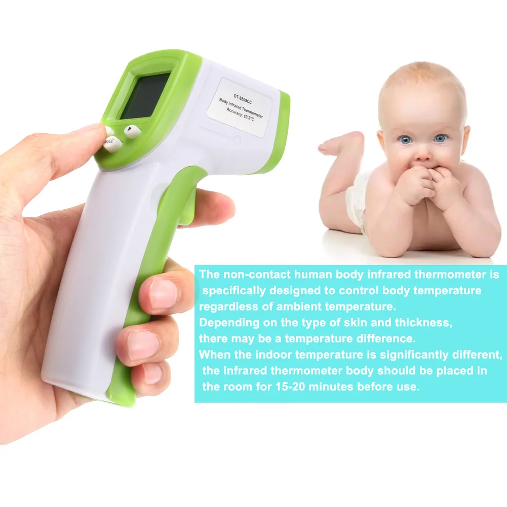 

Baby/Adults Digital LCD Infrared Thermometer Ear Forehead Non-Contact Body Thermometer TUE88