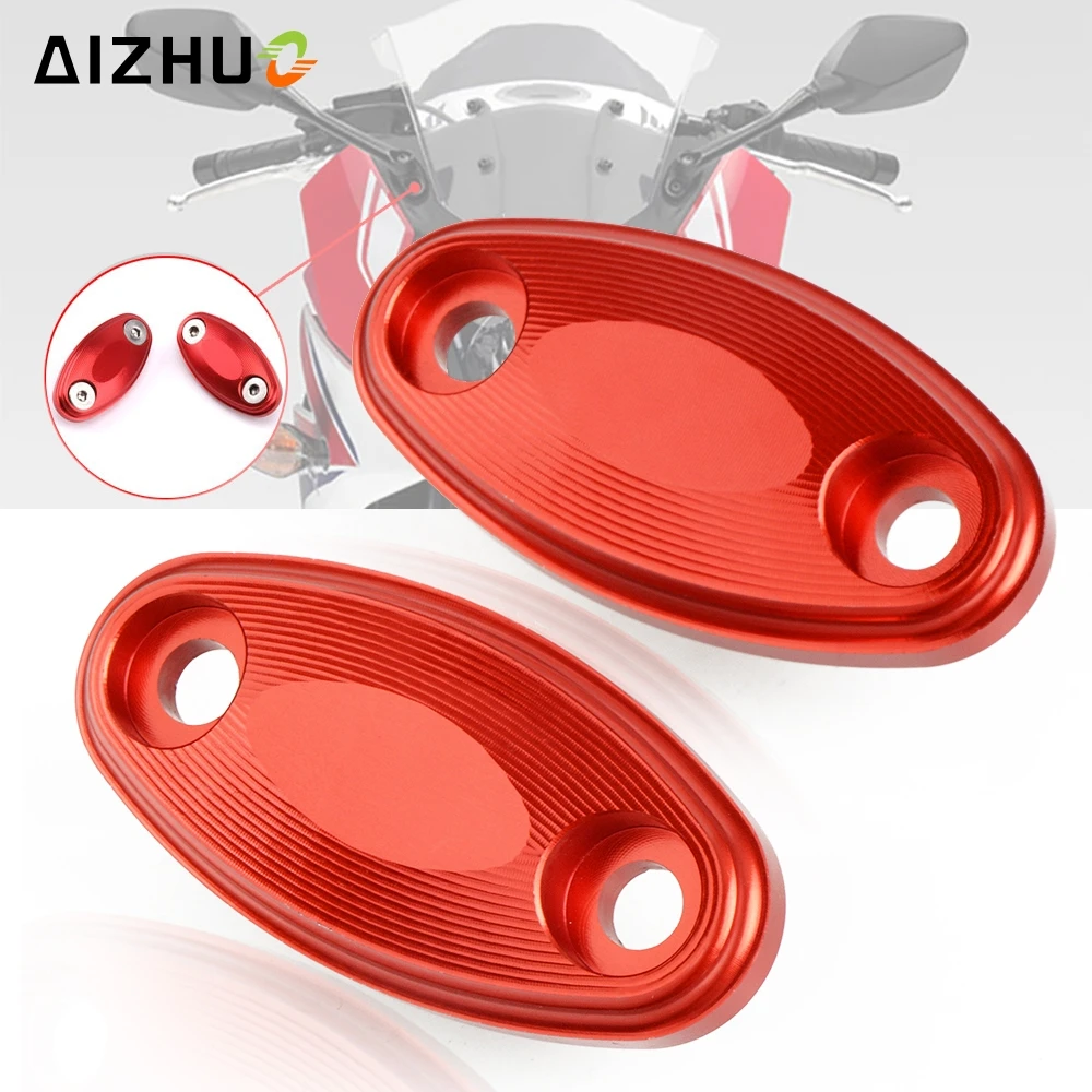 FOR HONDA CBR650F CBR650 F CBR 650F 2014-2019 2015 Motorcycle Windshield Rear View Side Mirrors Bracket Hole Cap Clamp Cover | Автомобили