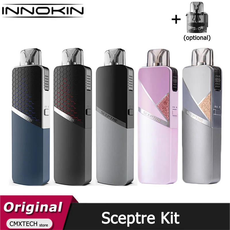 Innokin-Kit de cetro Original, batería de 1400mAh con cartucho pod de 3ml, MTL, 1.2ohm, RDL, bobina, MOD de cigarrillo electrónico Pod, vaporizador