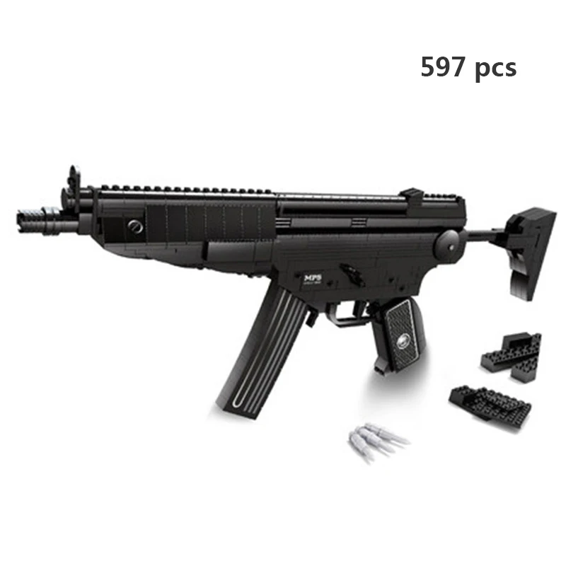 Ausini пистолеты Technic Пистолет Desert Eagle Submachine 98k модель SWAT WW2 полицейское оружие Модель