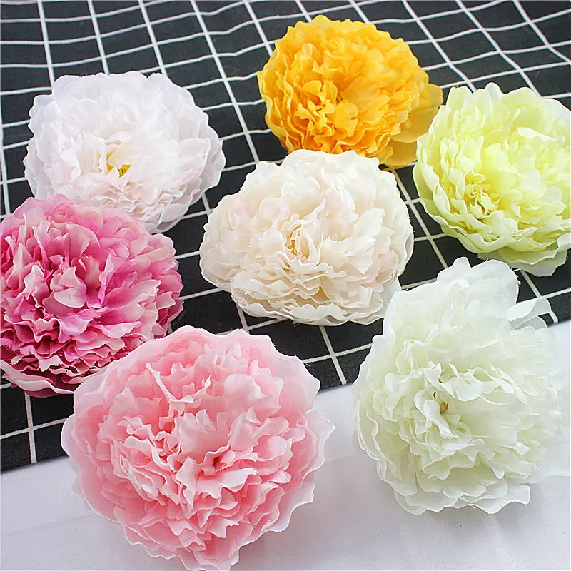 2 шт. 9 5 см Сатиновые туфли в ретро-стиле розы головок камелии вазы для украшения
