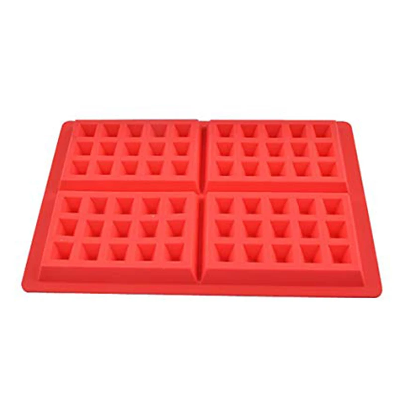 

Silicone Mini Waffles Biscuit Molds Cookies Cupcake Bakewar Mold Silicone Waffle Maker Baking Tray Mold for Cake Chocolate Craft