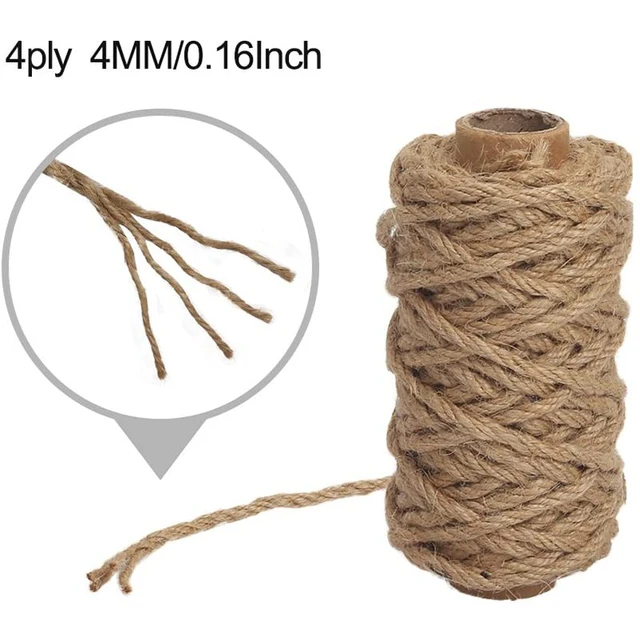 5M Strong Natural Jute Twine Sisal Rope 4mm Thick Jute String Rope for  Garden Arts & Crafts Home Decor Gardening Applications - AliExpress