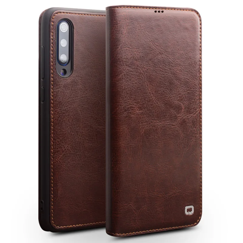 QIALINO Роскошный Ретро кошелек чехол s для Xiaomi mi 9/mi 8 натуральная кожа откидной Чехол Слот для карт для Xiaomi mi x 3 Чехол