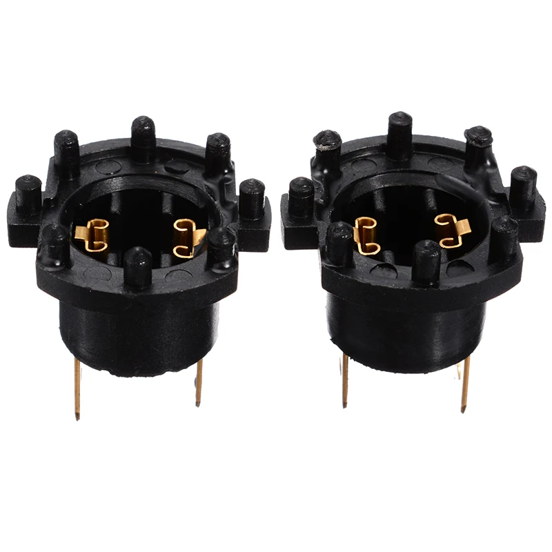 2pcs Headlight Bulb Black Color Socket Holder For Kawasaki ER6-F 2012/2015 For Mazda 3/5/323 Lamp Holder Accessories