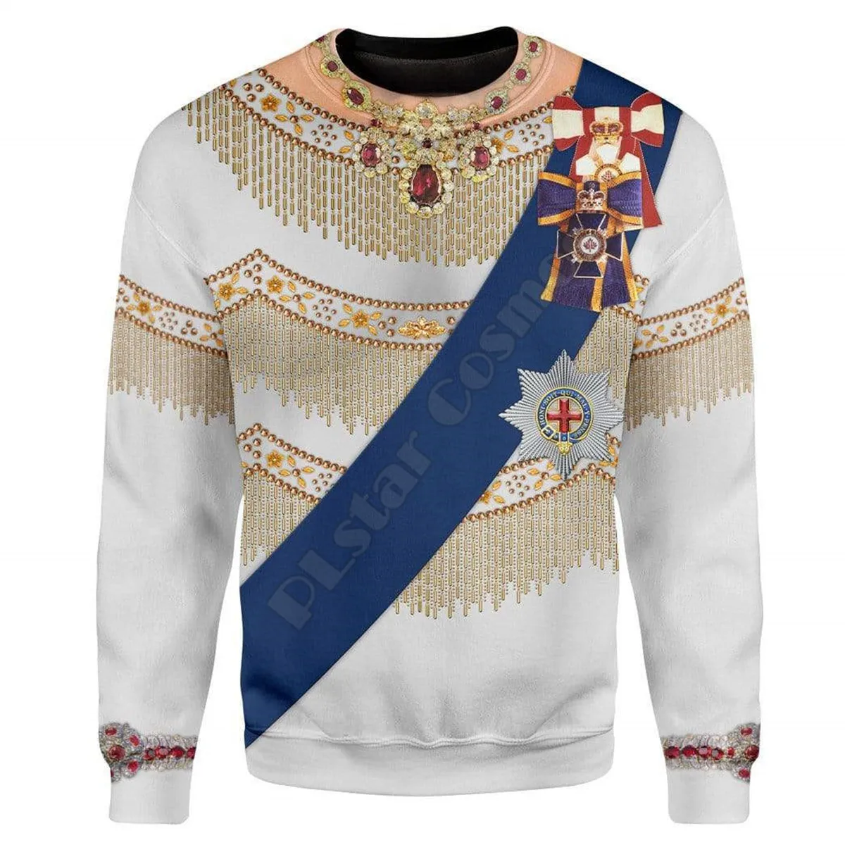 Queen elizabeth ii 3D Printed Men For Women hoodies Harajuku Streetwear Fashion Sweatshirts Jacket Cosplay Costumes 05