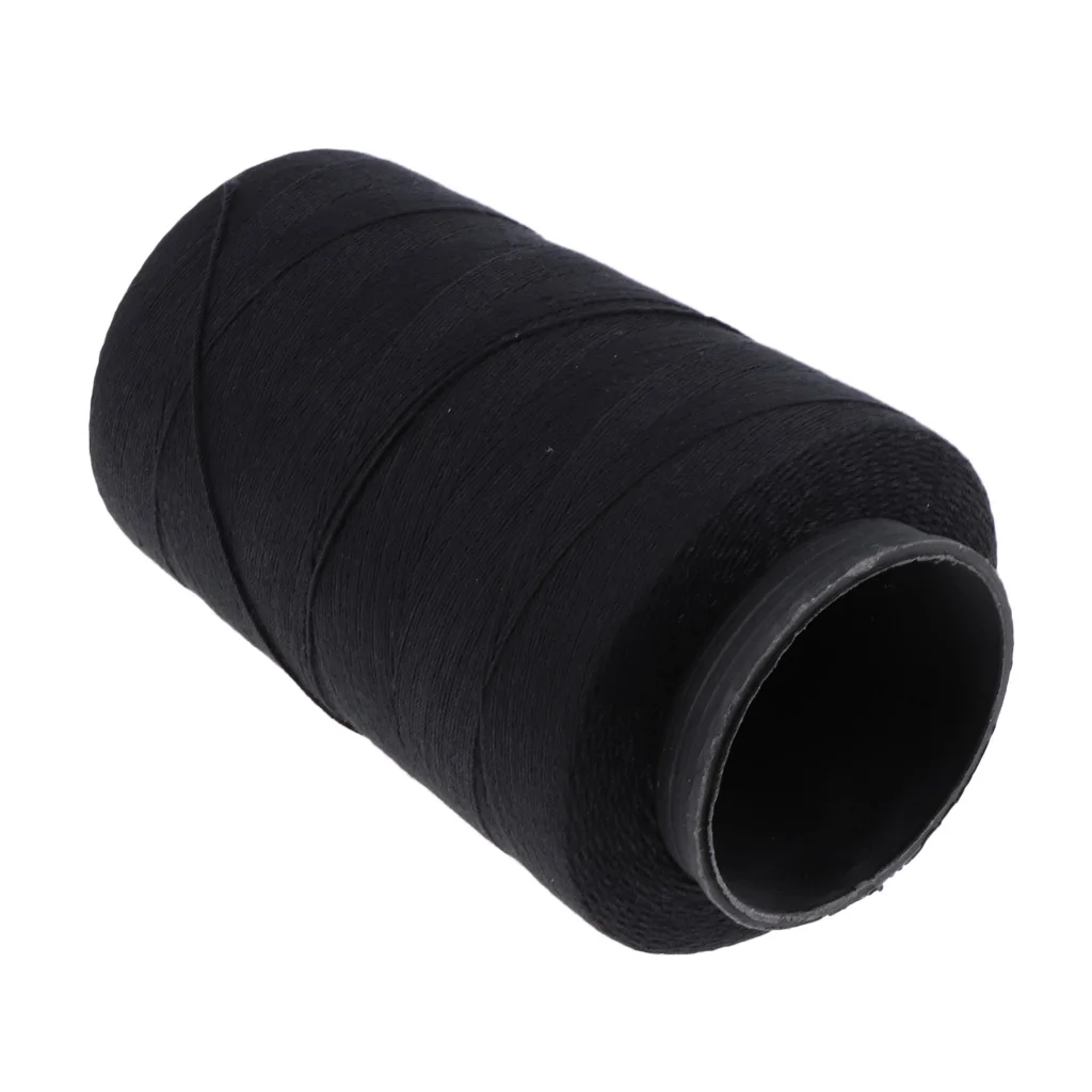Black Cotton Thread For Wig Making Blocking Knitting Modeling Craft 902 Yard Black Cotton Thread For Wig Making Blocking Knitting Modeling Craft 902 Yard