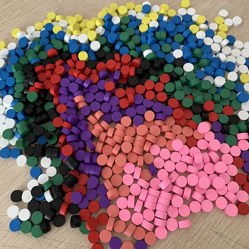 100 шт 9 цветов деревянные игровые штуки красочные шахматы для игр аксессуары 10*5