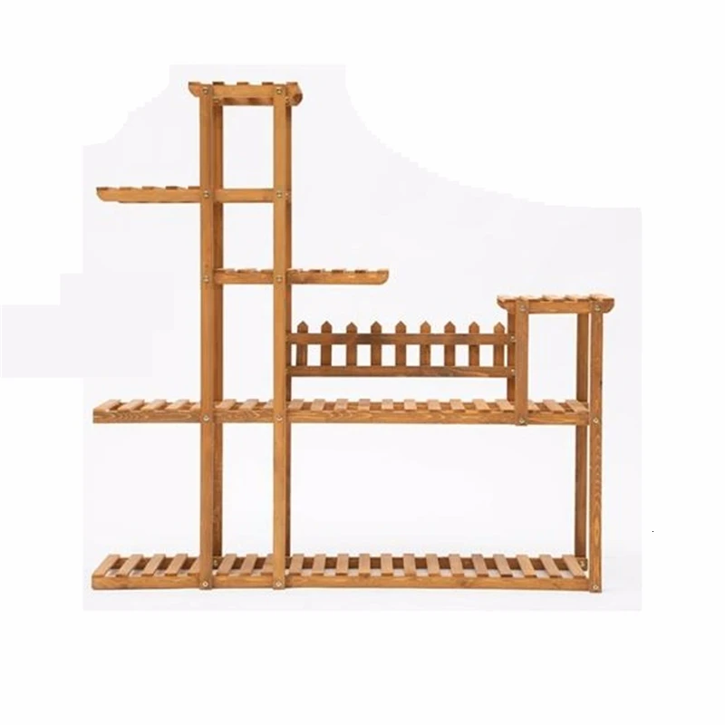 

Repisa Garden Wood Mueble Para Plantas Wooden Shelves For Varanda Rack Outdoor Stand Balcony Flower Stojak Na Kwiaty Plant Shelf