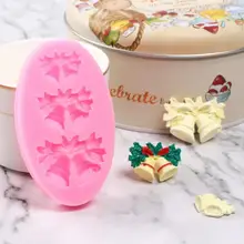 

Christmas Bell Silicone Fondant Mould Cake Tools Gumpaste Molds Kitchen Baking