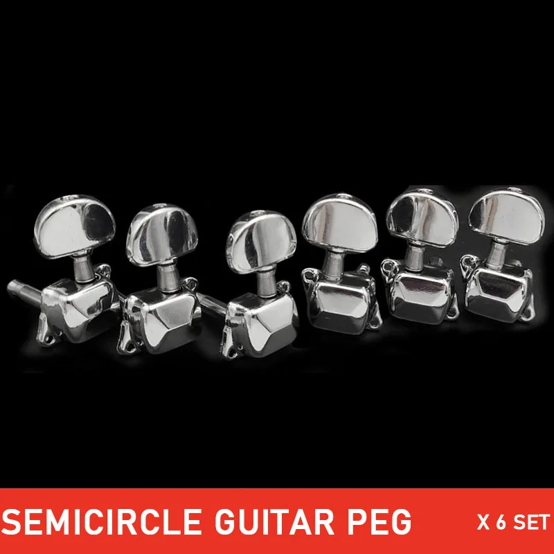 36pcs Semi-closed Acoustic Electric Guitar Tuning Peg Machine Head Key 6 in lineGuitar Replacement Parts Tuners | Спорт и